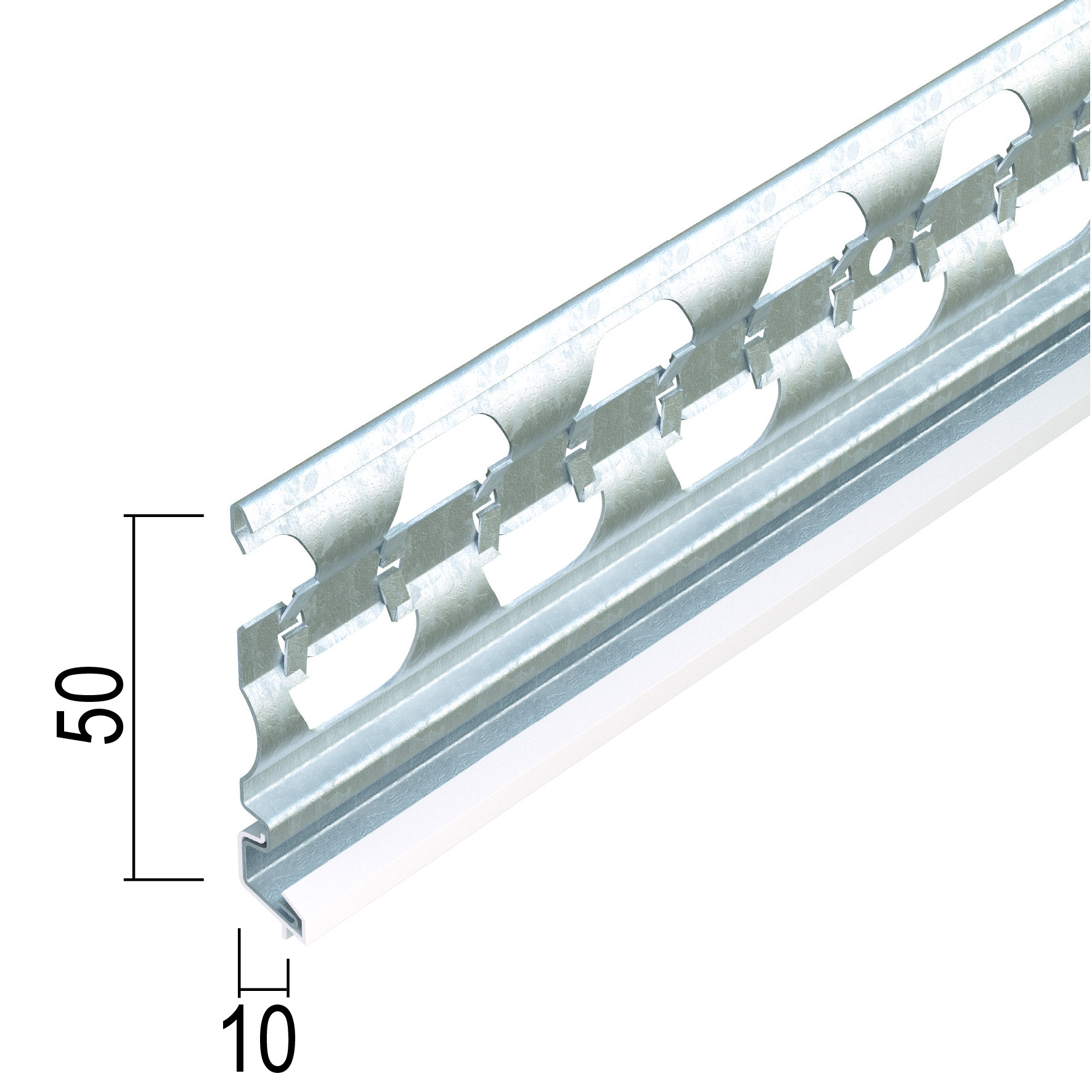 Sockelprofil 1227x2500 10mm (25 Stk)