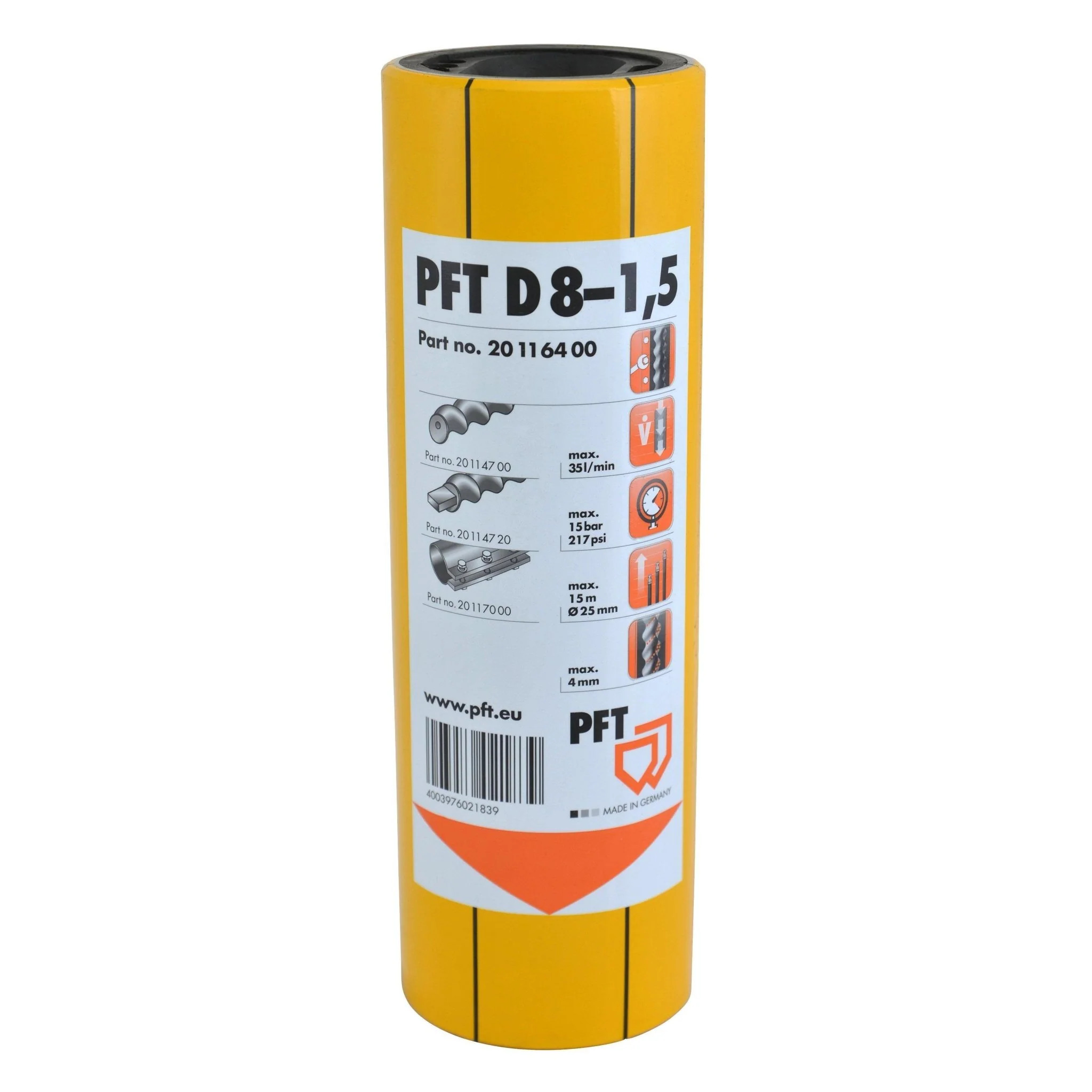 PFT Mantel D8-1,5 Spannmantel