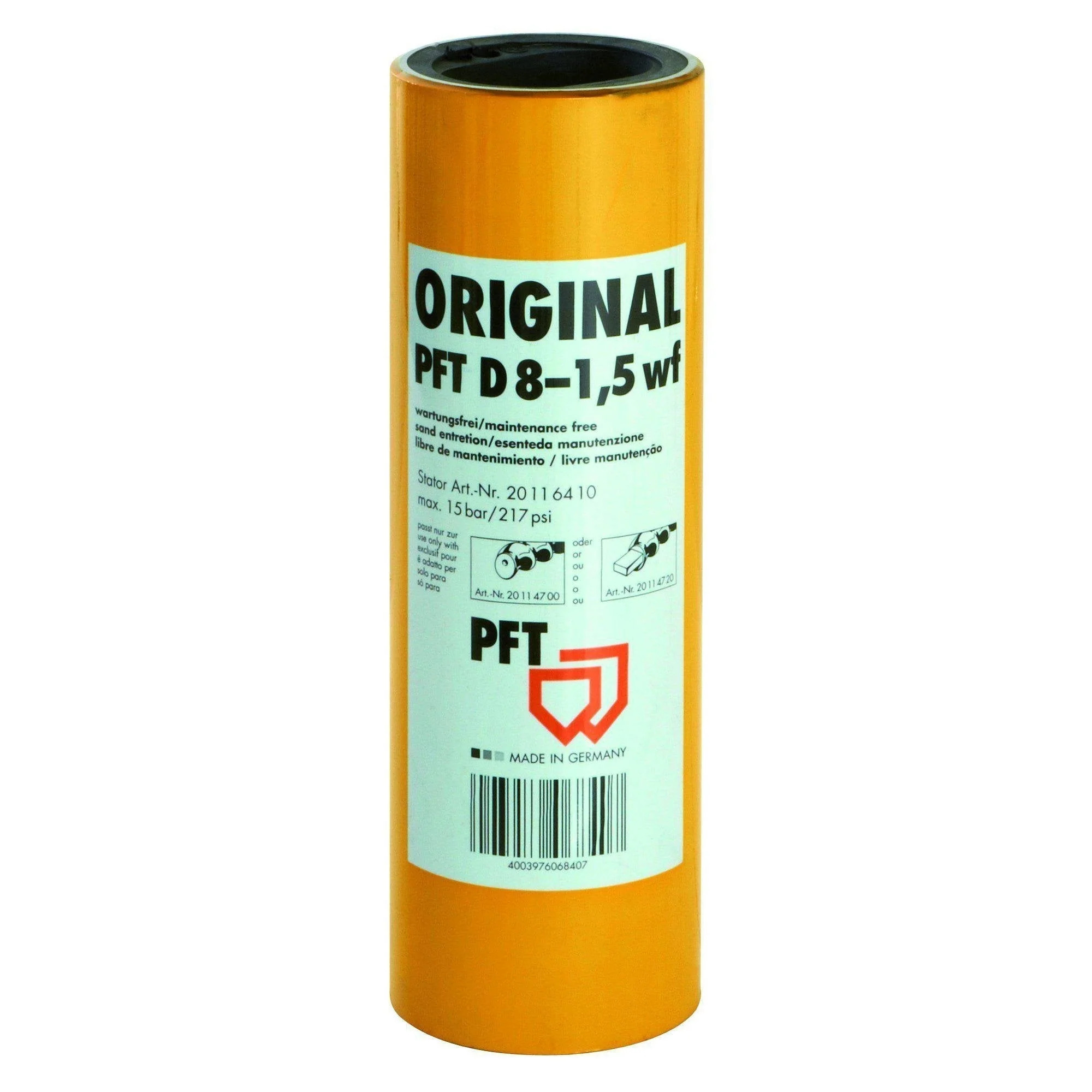 PFT Mantel D8-1,5wf gelb