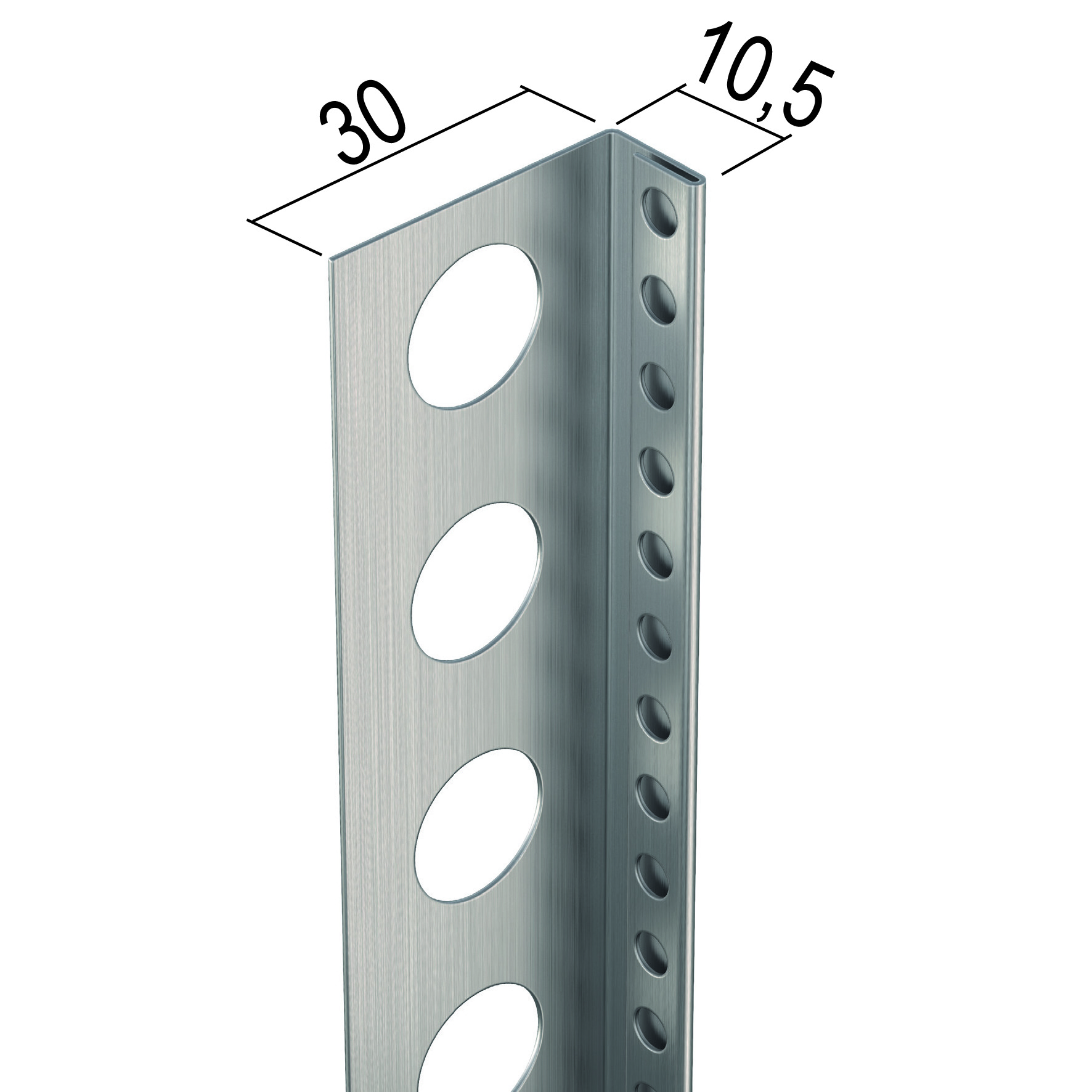 Abschlussprofil 10/10,5 mm 2,50mtr
