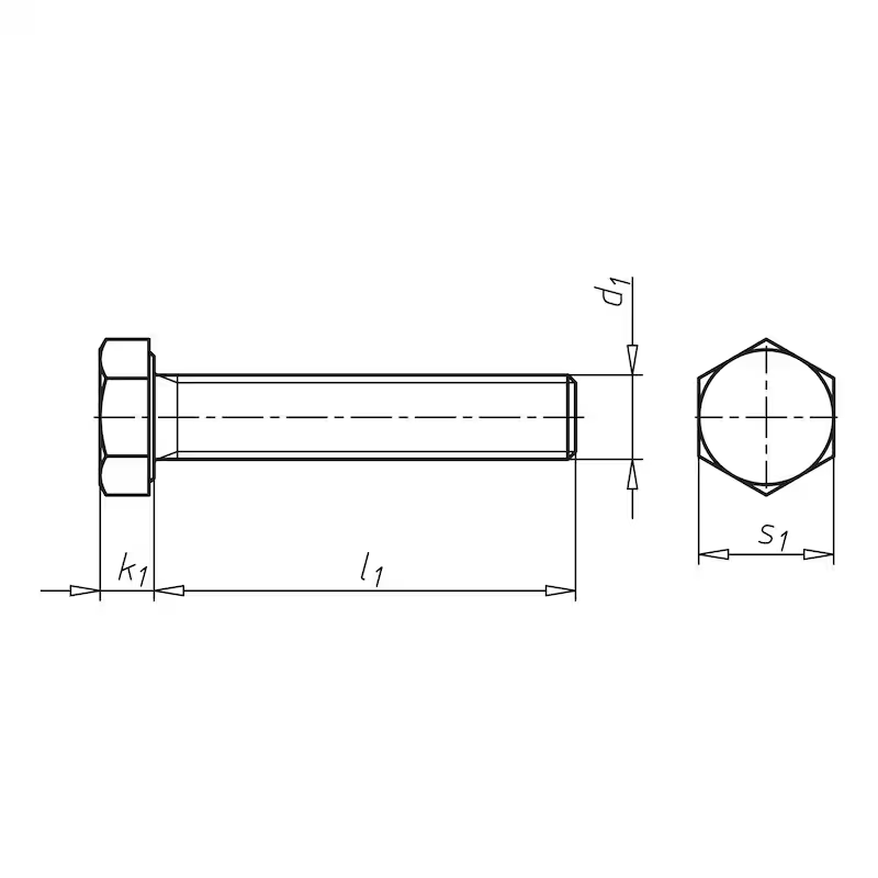 SK-Schraube 8x25 8.8