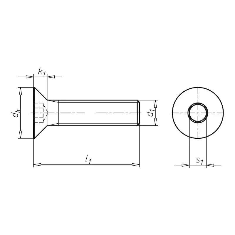 Senkschraube 10x30
