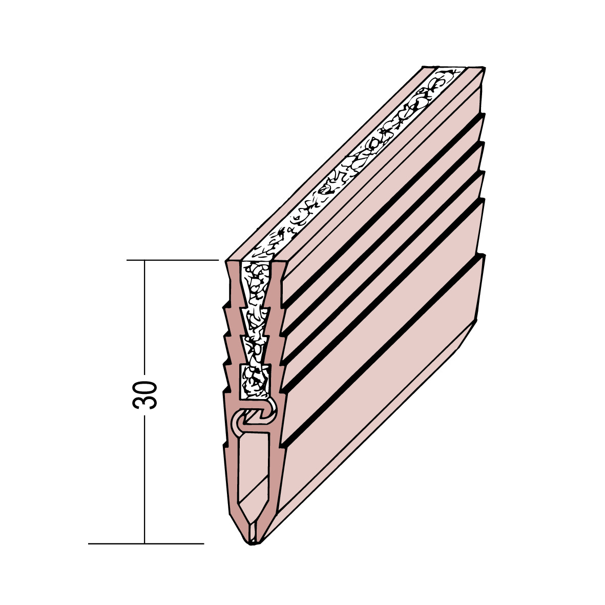 Dehnfugenprofil 3917x250